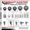 Service Caster 4 Inch Thermoplastic  Rubber Wheel Swivel 34 Inch Threaded Stem Caster with Brake SCC SCC-TS20S414-TPRB-TLB-34212 - alternate 3